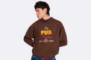 Sudadera Pasdemer Pub Sweatshirt granate para hombre